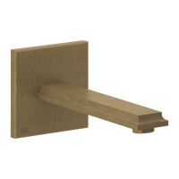 Gessi Eleganza настенный излив на 1/2 для монтажа с удаленным управлением 46112+46106 (не входит в комплект), цвет: античная бронза - Gidratop.ru изображение