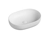 Умывальник чаша накладная овальная (цвет Белый Матовый) Element 600x415x135мм - Gidratop.ru изображение