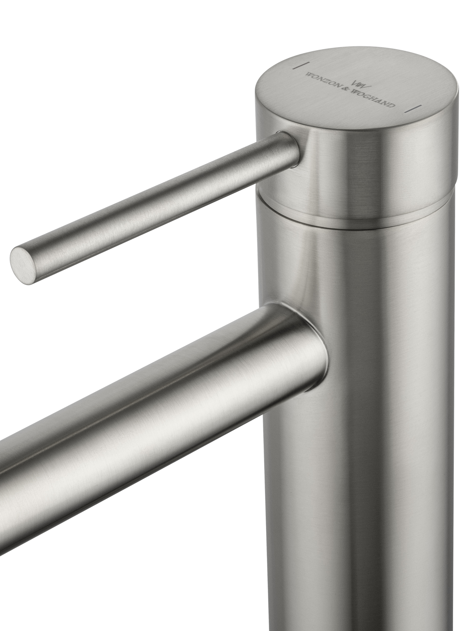 Смеситель для раковины WONZON & WOGHAND STICK, Брашированный никель (WW-88139017-BN) - Gidratop.ru изображение