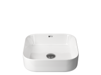 Умывальник чаша ELEMENT накладная квадратная 400x400x135мм - Gidratop.ru изображение