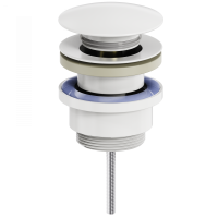 Донный клапан для раковины 1 1/4 WONZON & WOGHAND, Белый матовый (WW-88SS07-MW)