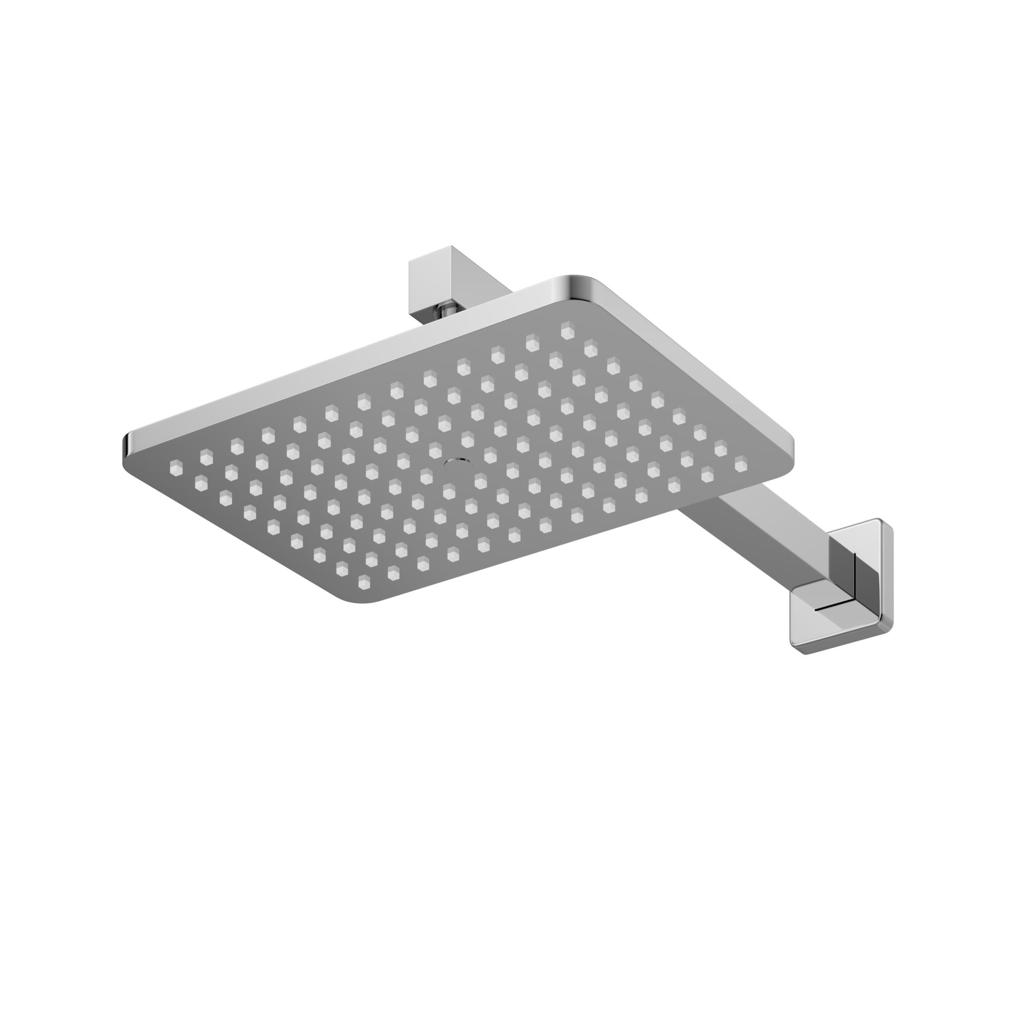 SLIDER-VDSET-01 Душевой комплект встраиваемый с изливом (смеситель встраиваемый, верхний душ, ручной душ со шлангом, излив, штуцер с держателем), хром - Gidratop.ru изображение