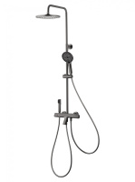 Душевая система с термостатом WONZON & WOGHAND The ONE, Темный графит (WW-B3094-BGG) - Gidratop.ru изображение