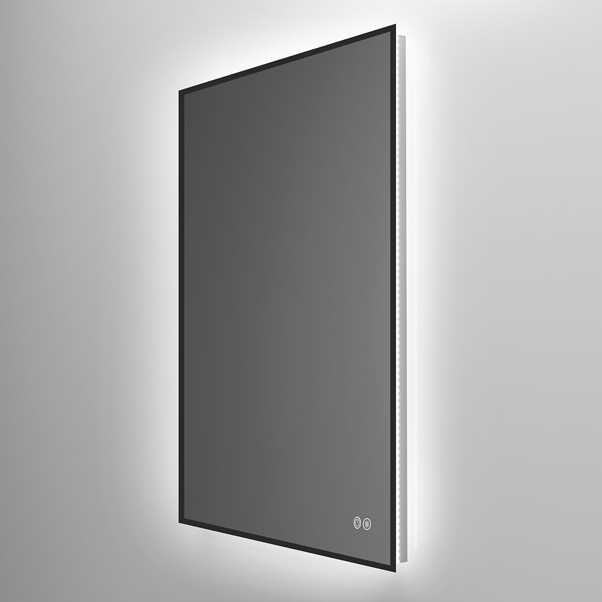 Зеркало LED VLM-3VN500B-2 500х700 c сенсорным выключателем и диммером, антизапотевание - Gidratop.ru изображение