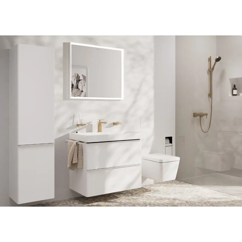 Смеситель для раковины Hansgrohe Tecturis E 73010140, с донным клапаном, цвет шлифованная бронза - Gidratop.ru изображение
