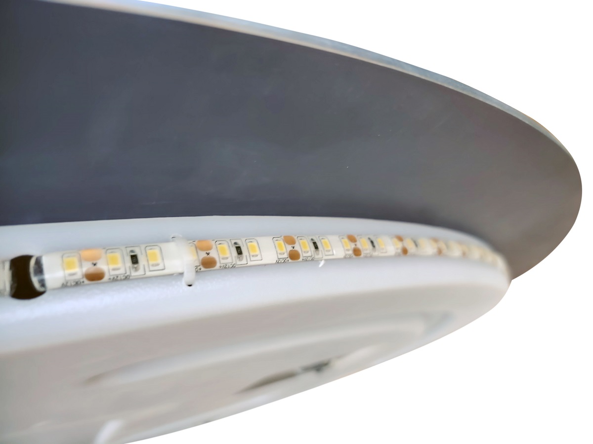 Зеркало с интерьерной подсветкой SPC-INT-900-LED, без выключателя, 12V, 220-240V, 900x30 - Gidratop.ru изображение