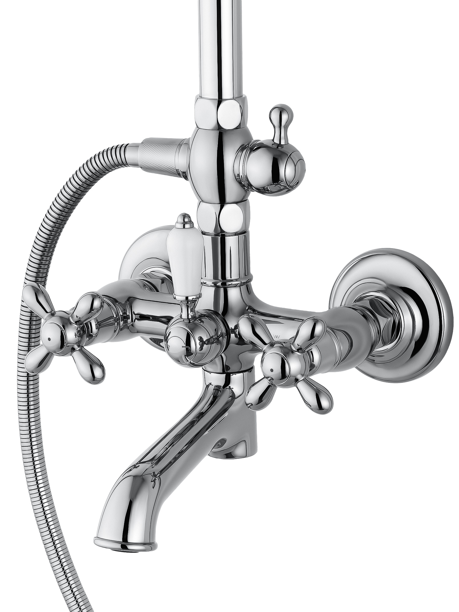 Душевая система WONZON & WOGHAND RETRO, Хром (WW-88739020-CR) - Gidratop.ru изображение