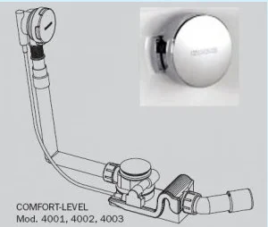 Слив-перелив Kaldewei Comfort-Level мод. 4002 6877.7234.0999 хром, удлинённый - Gidratop.ru изображение