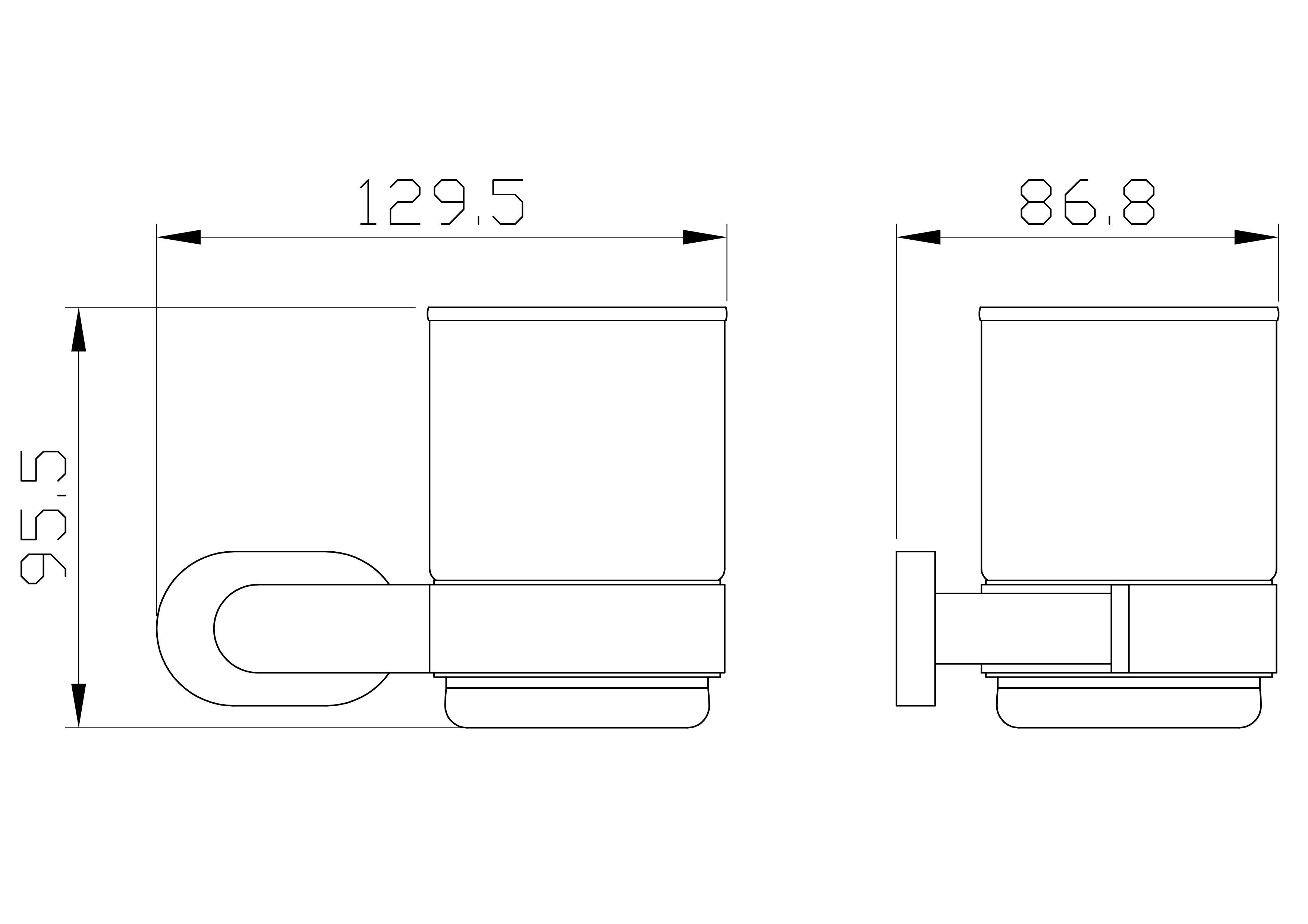Стакан для зубных щеток с держателем WONZON & WOGHAND FIRST, Глянцевое золото (WW-8421-LG) - Gidratop.ru изображение