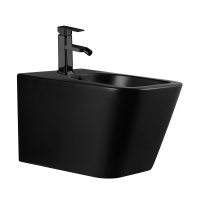 Биде ABBER Rechteck AC1250MB подвесное черное матовое - Gidratop.ru изображение