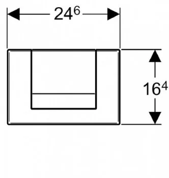 Клавиша Geberit Tango 115.760.DT.1, для одинарного смыва, цвет латунь - Gidratop.ru изображение