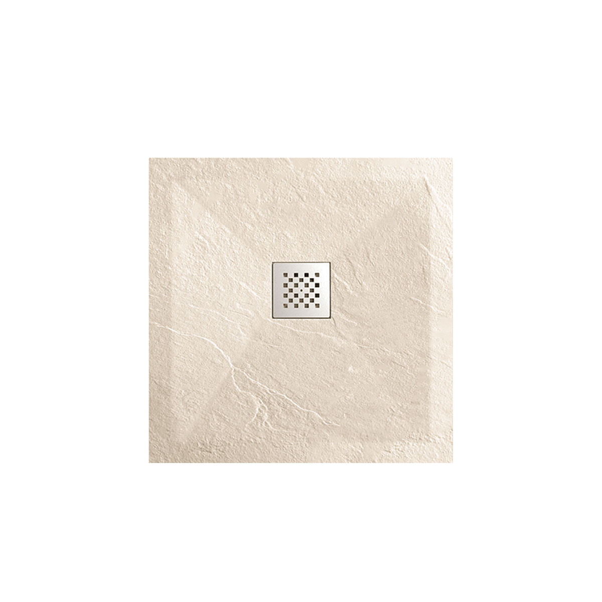 Поддон для душа из искусственного камня VST-4SR9090C, 900*900*25, бежевый - Gidratop.ru изображение