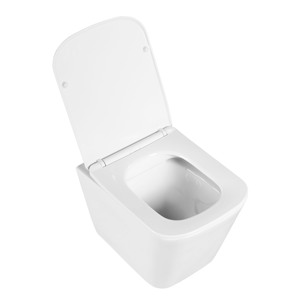 Комплект 3 в 1 Унитаз подвесной с сиденьем BelBagno DUE BB3103CHR/SC + Система инсталляции для унитазов BelBagno BB002-80  с кнопкой смыва BB005-PR-CHROME - Gidratop.ru изображение