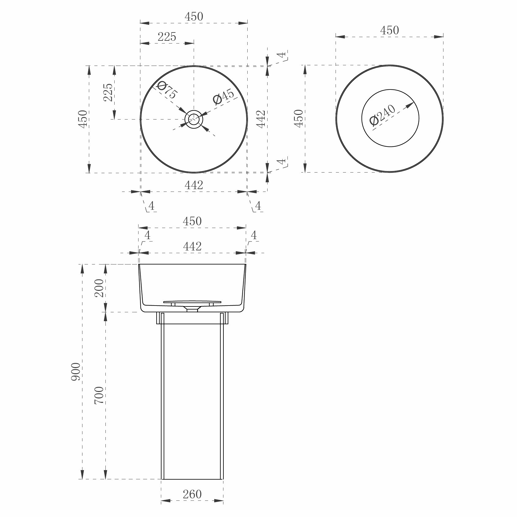 Раковина отдельностоящая прозрачная ABBER Kristall AT2702Vesuvian оливковая - Gidratop.ru изображение