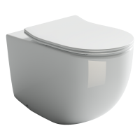 Напольный приставной унитаз Metropol Rimless