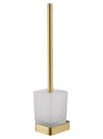 Туалетный ершик в комплекте WONZON & WOGHAND LOTTE, Брашированное золото (WW-8329-BG) - Gidratop.ru изображение