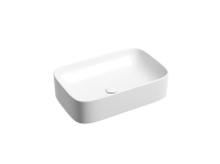 Умывальник чаша накладная прямоугольная (цвет Белый Матовый) Element 605x380x150мм - Gidratop.ru изображение