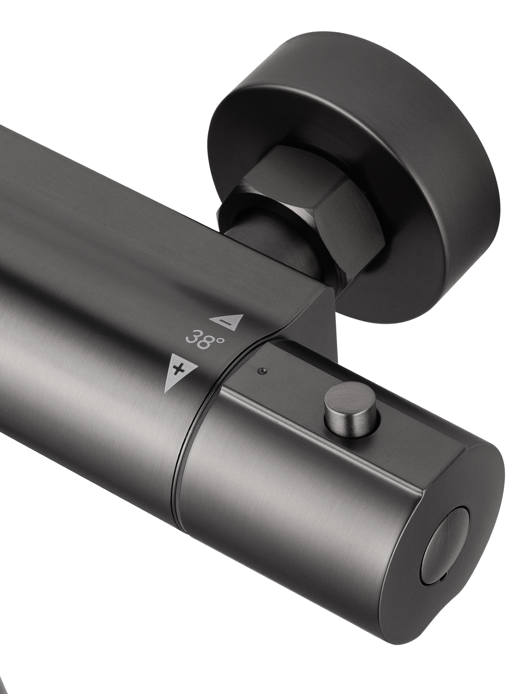 Смеситель для душа с термостатом WONZON & WOGHAND INN 6, Темный графит (WW-B2029-A-BGG) - Gidratop.ru изображение