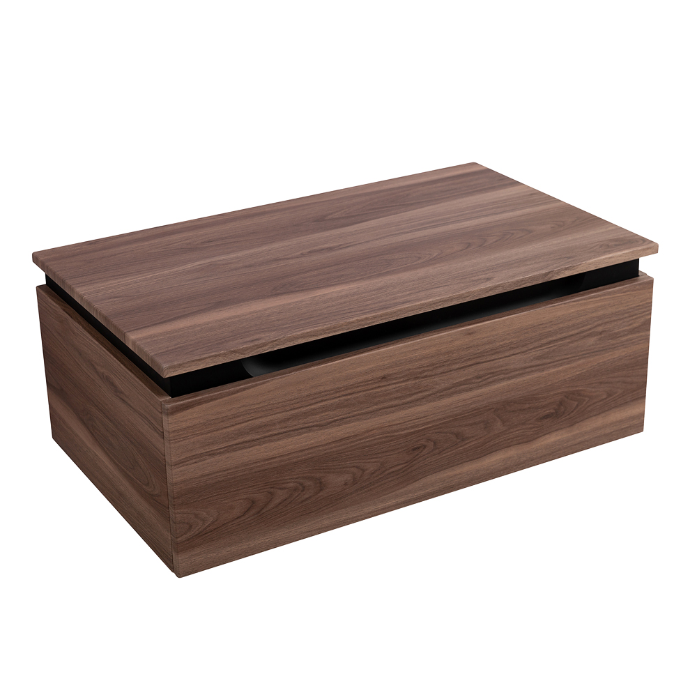 SLIDER Тумба с одним выкатным ящиком, орех дымчатый, 796x476x300, SLIDER-800-1C-PI-NA-P - Gidratop.ru изображение