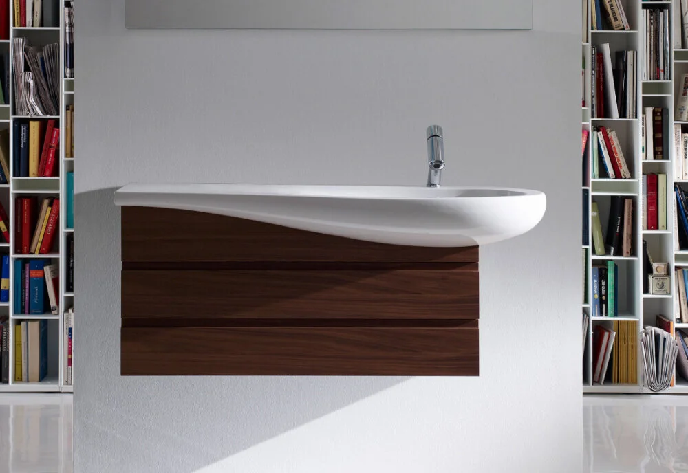 Раковина Laufen Alessi One 8.1497.4.400.104.1 120 х 50 х 16.5 см крыло слева, белый - Gidratop.ru изображение