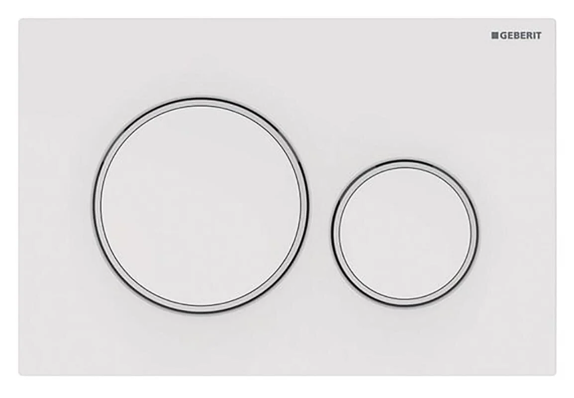 Клавиша Geberit Sigma Type 20, 115.882.11.1, белый/белый матовый - Gidratop.ru изображение