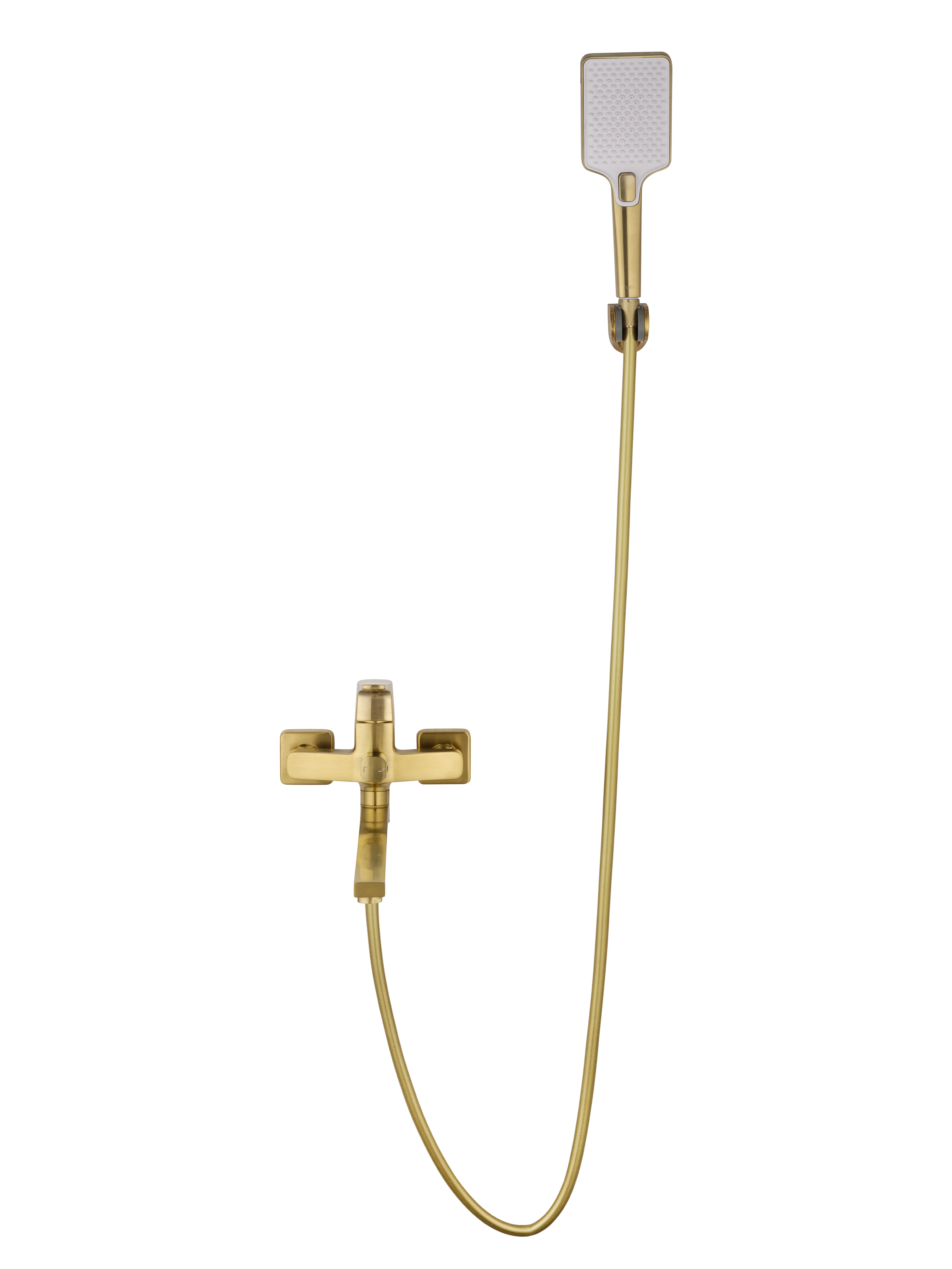 Смеситель для ванны WONZON & WOGHAND FLEX, Брашированное золото (WW-639906-BG) - Gidratop.ru изображение