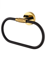 Кольцо для полотенец WONZON & WOGHAND MAJESTIC, Черный/Золото (WW-9213) - Gidratop.ru изображение