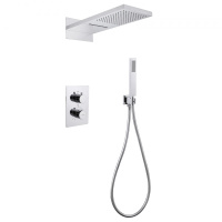 Душевая система ABBER Weiss Insel AF8052 скрытого монтажа без излива, термостат, хром - Gidratop.ru изображение