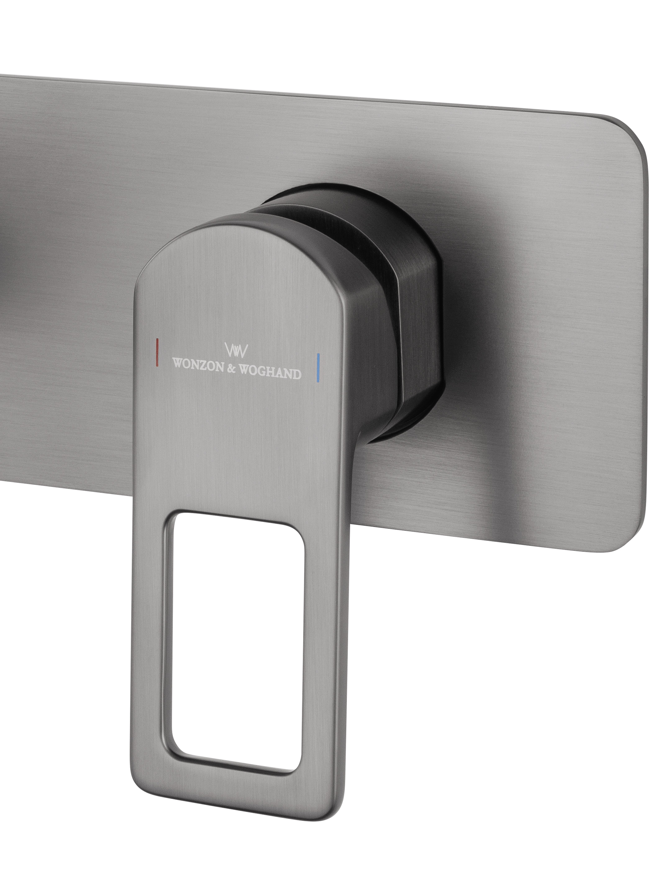 Смеситель для раковины встраиваемый WONZON & WOGHAND FRAME, Темный графит (WW-88869010-BGM) - Gidratop.ru изображение