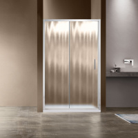 Душевая дверь Garda VDS-1G150CH, 1500, хром, стекло шиншилла - Gidratop.ru изображение