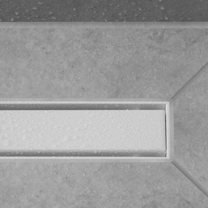 Решетка для дренажного канала Hansgrohe RainDrain Match, 60 см, белый матовый, 56036700 - Gidratop.ru изображение
