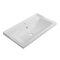 раковина из искусственного мрамора, 800x450x179, CZR-800/450-LV-MR-FS - Gidratop.ru изображение