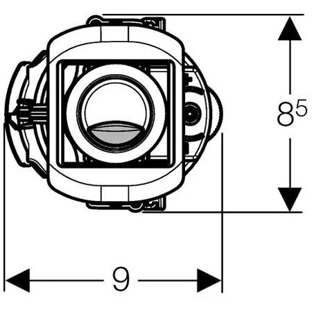 Сливной механизм Geberit Impuls 136.912.21.2Basic 230 - Gidratop.ru изображение
