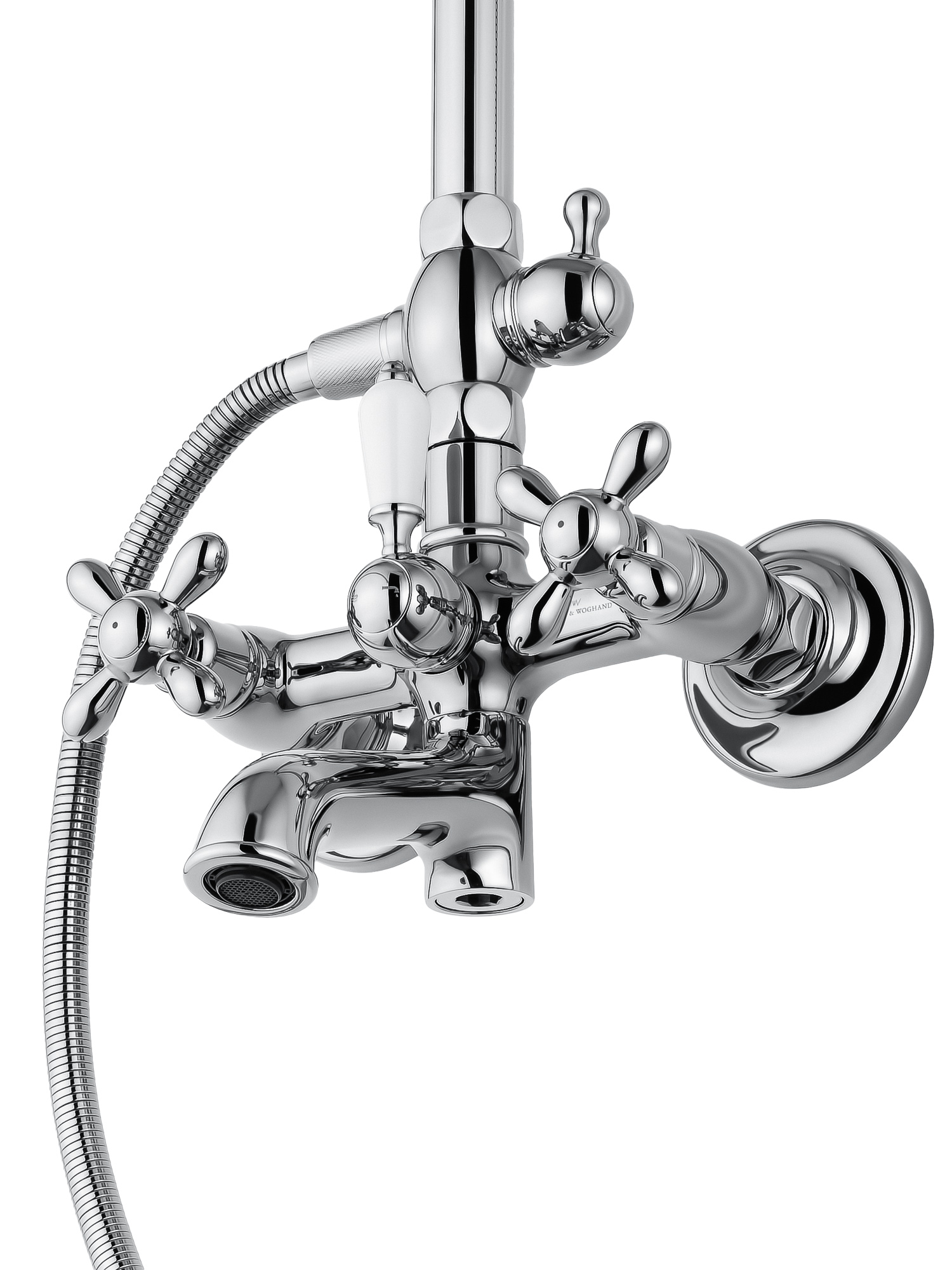 Душевая система WONZON & WOGHAND RETRO, Хром (WW-88739020-CR) - Gidratop.ru изображение