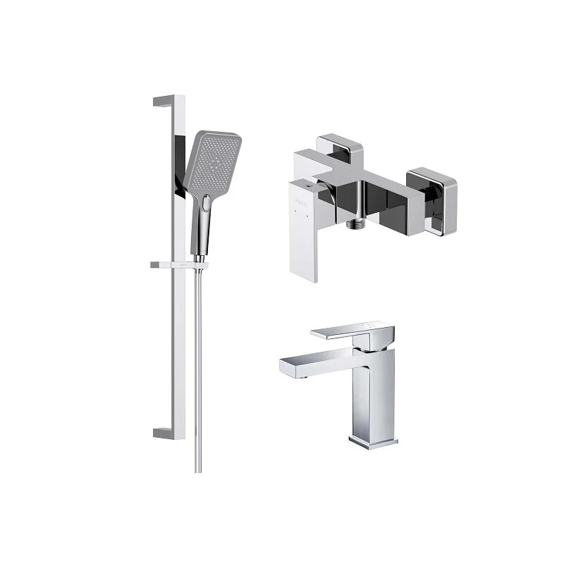 Комплект смесителей Aquatek Либра AQ1631CR, цвет хром - Gidratop.ru изображение
