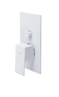 PORTA-VDIM-BIO Встраиваемый однорычажный смеситель для душа с переключателем, исполнение белый матовый - Gidratop.ru изображение