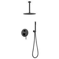 Душевая система ABBER Emotion AF8821B скрытого монтажа без излива, черная матовая - Gidratop.ru изображение