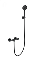 Смеситель для душа с термостатом WONZON & WOGHAND INN 5, Черный матовый (WW-B2063-A-MB) - Gidratop.ru изображение