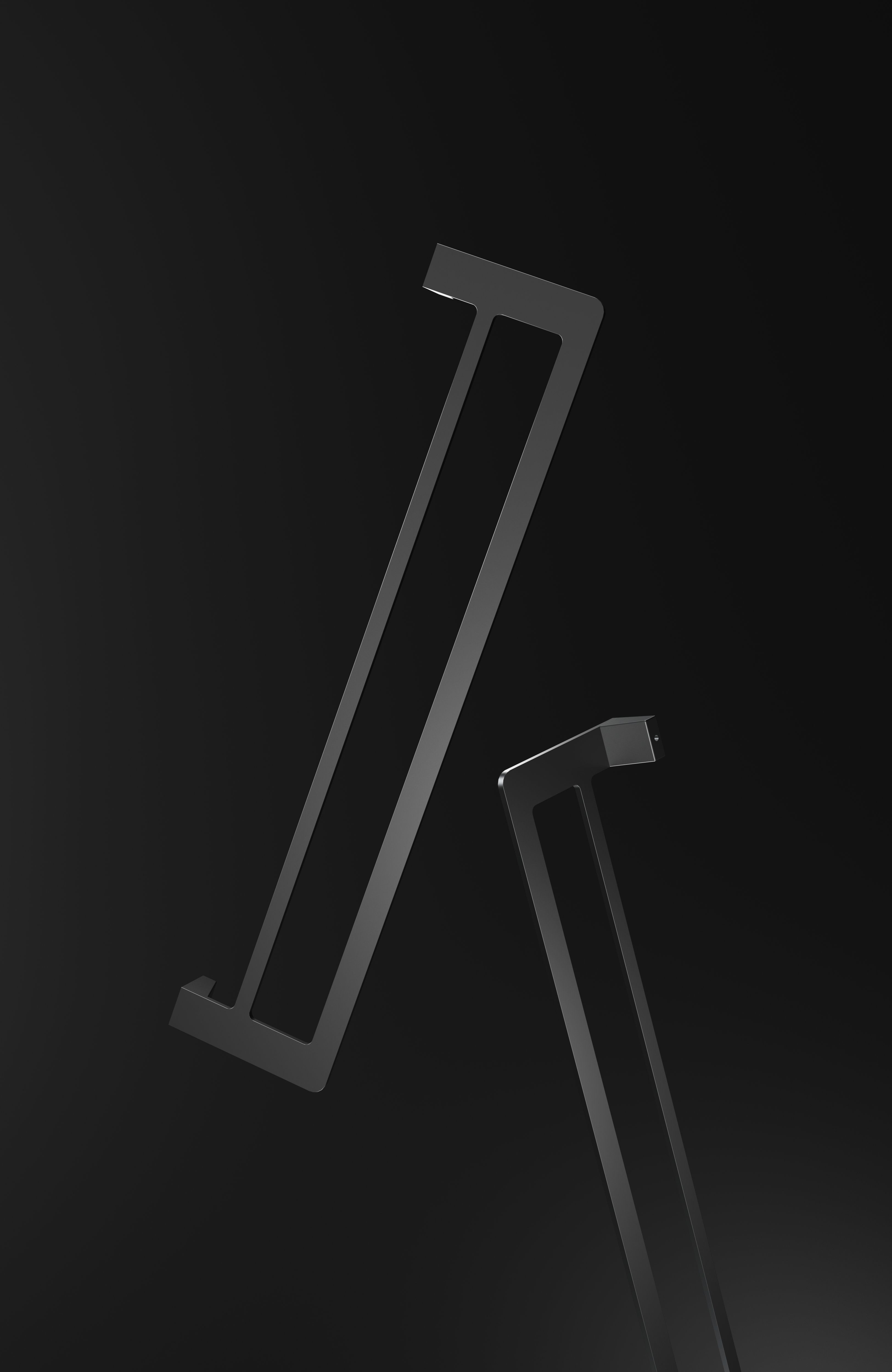 Полотенцедержатель двойной WONZON & WOGHAND, Черный матовый (WW-V2102-MB) - Gidratop.ru изображение