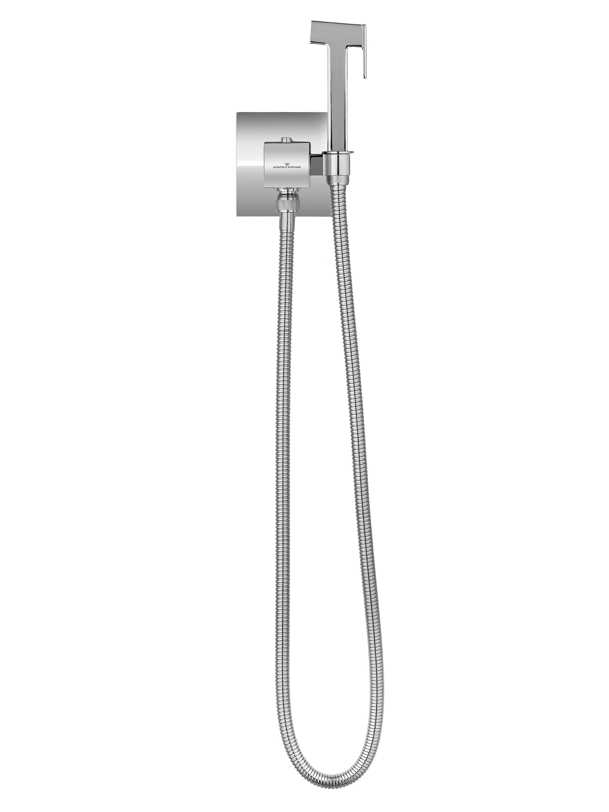 Смеситель с гигиеническим душем и термостатом встраиваемый WONZON & WOGHAND, Хром (WW-88829910-CR) - Gidratop.ru изображение