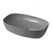 Раковина накладная ABBER Rechteck AC2206MG серая матовая - Gidratop.ru изображение