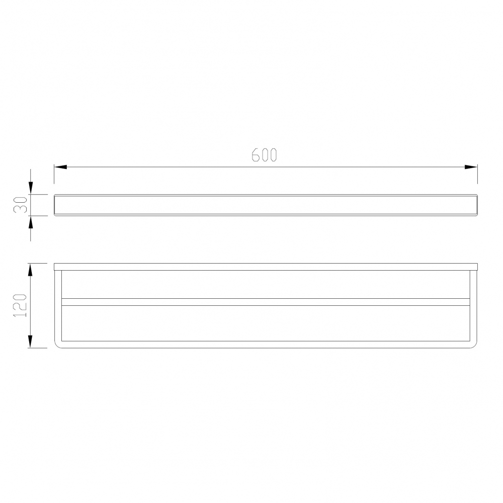 Полотенцедержатель двойной ABBER Westen AA1756 хром - Gidratop.ru изображение