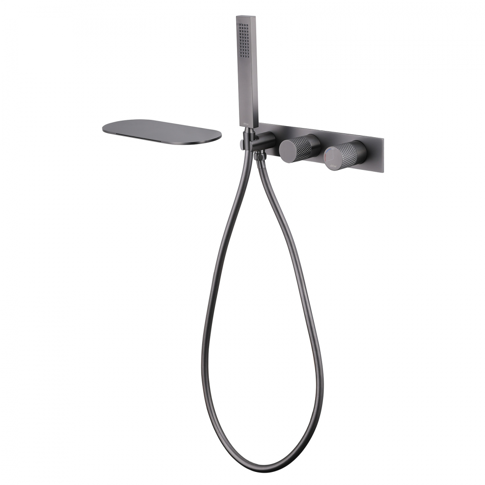 Смеситель ABBER Rund AF8731NG для ванны скрытого монтажа, никель - Gidratop.ru изображение