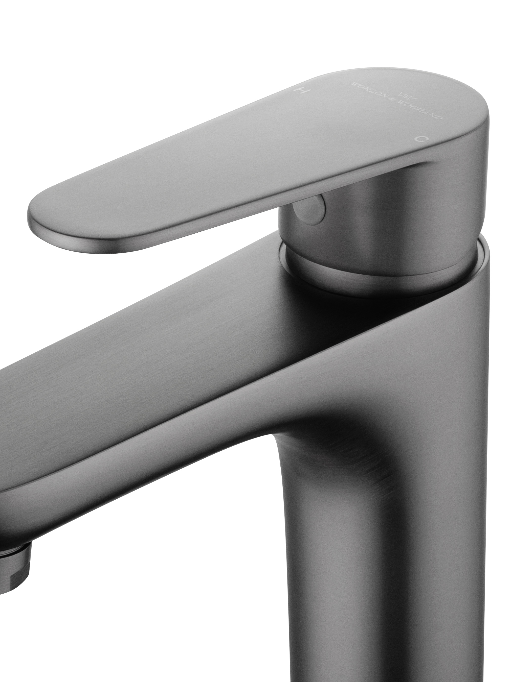 Смеситель для раковины WONZON & WOGHAND ALFA, Темный графит (WW-A40202-BGG) - Gidratop.ru изображение