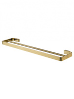 Полотенцедержатель двойной WONZON & WOGHAND LOTTE, Брашированное золото (WW-8311A-BG) - Gidratop.ru изображение