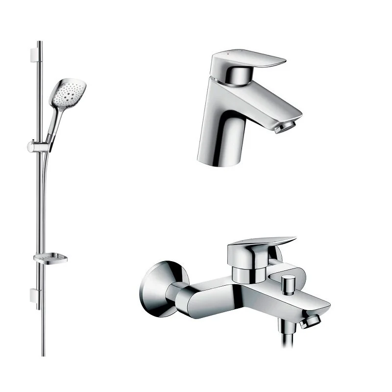 Душевой комплект Hansgrohe, хром, 71400000/71070000/27857000 - Gidratop.ru изображение