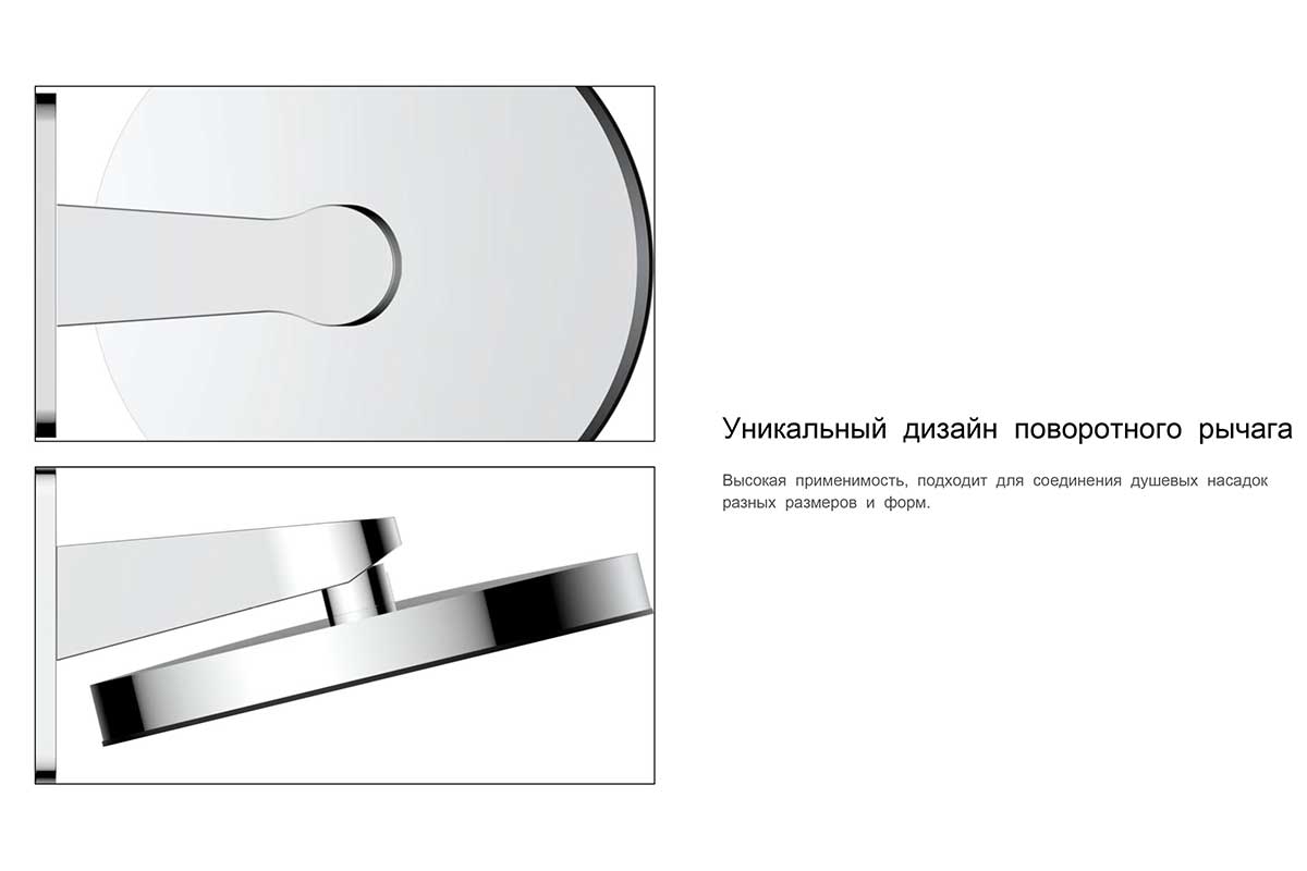 Душевой комплект VSFW-433TI3RMB встраиваемый, термостатический, трехрежимный, черный - Gidratop.ru изображение