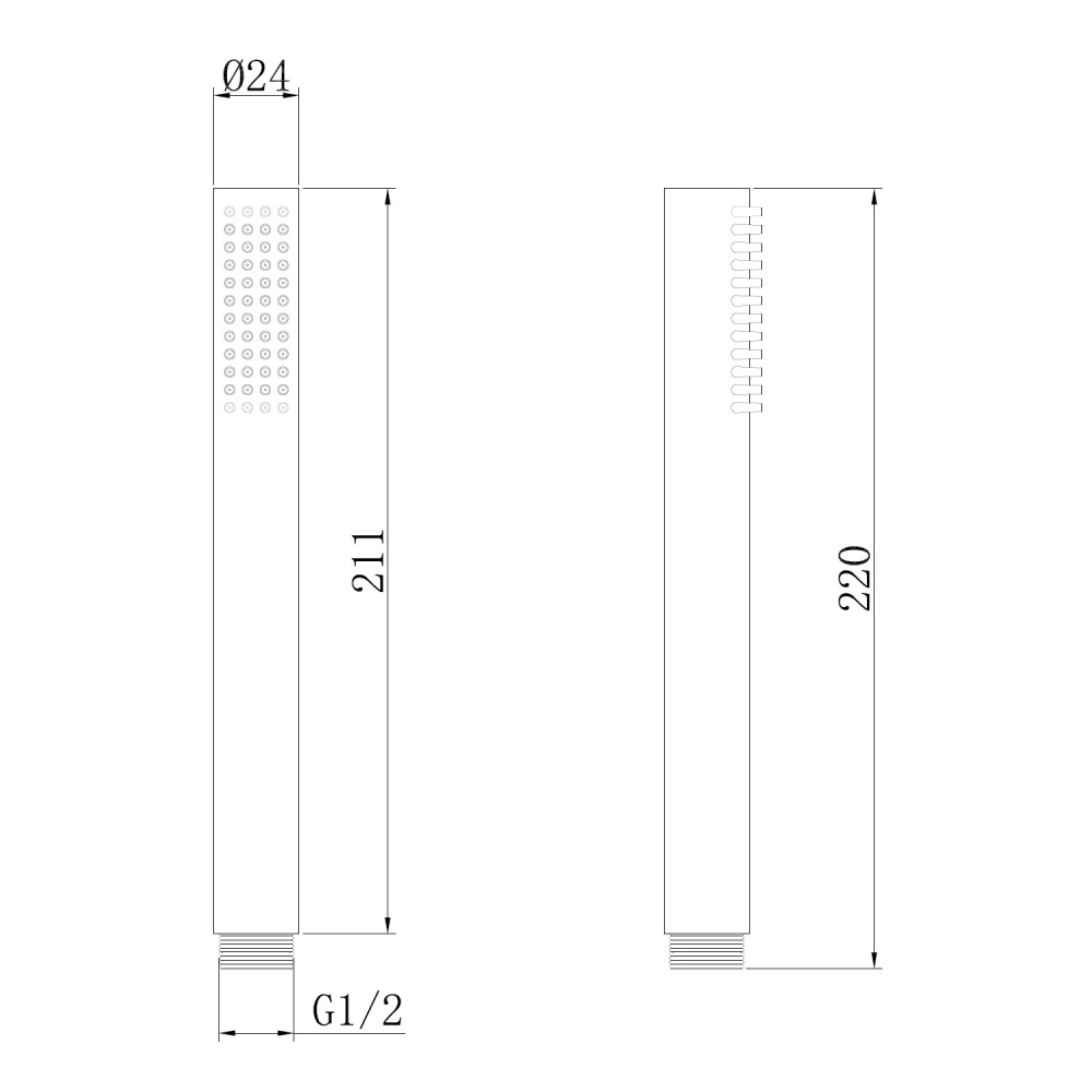 Душевая лейка ABBER AF0050SP латунь, сатин - Gidratop.ru изображение
