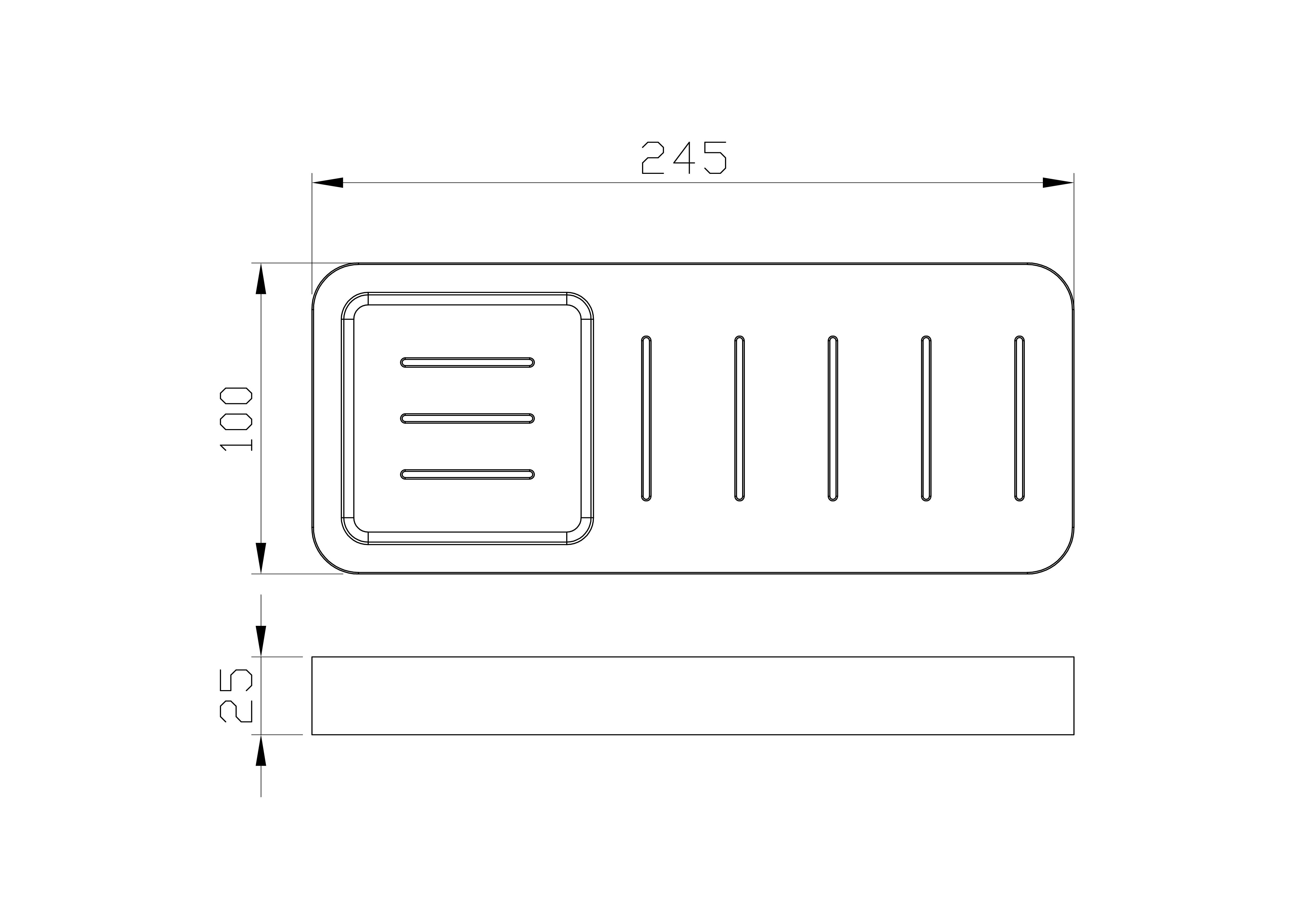 Мыльница с держателем WONZON & WOGHAND LOTTE, Брашированное золото (WW-8332-BG) - Gidratop.ru изображение