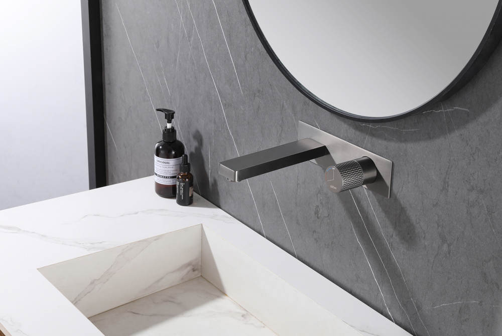 Смеситель ABBER Rund AF8712NG для раковины скрытого монтажа, никель - Gidratop.ru изображение